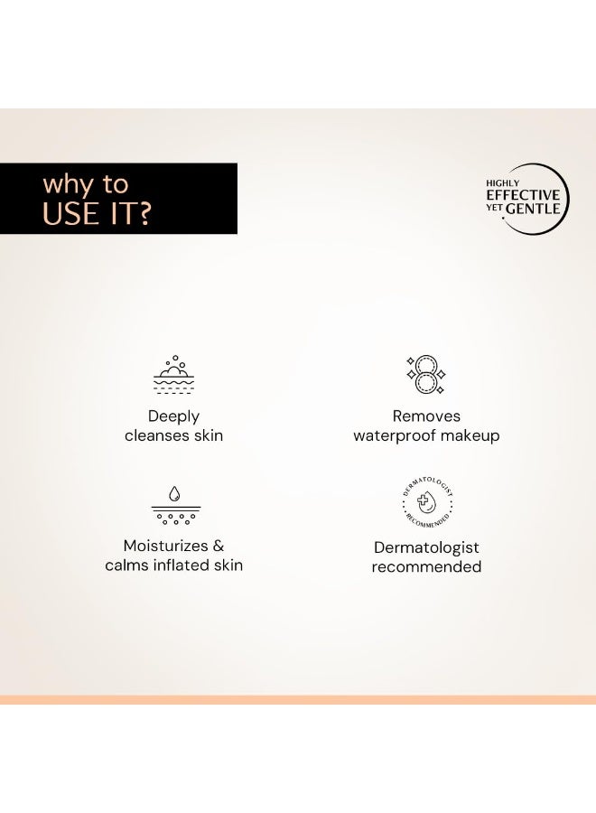 Deconstruct Soothing Makeup Cleansing Balm|Contains 0.1% Bisabolol&1% Oats Oil|Gentle Makeup Remover|For Normal,Dry,Combination Skin|Removes Excess Oil&Dirt,Detoxifies&Clear Pores|For Men&Women|50G - Image 2